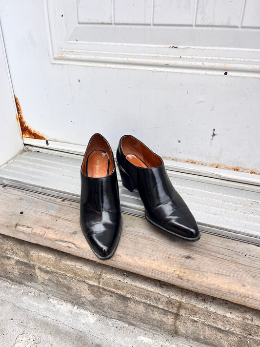 Leather Ankle Heeled Shoe(8.5w)