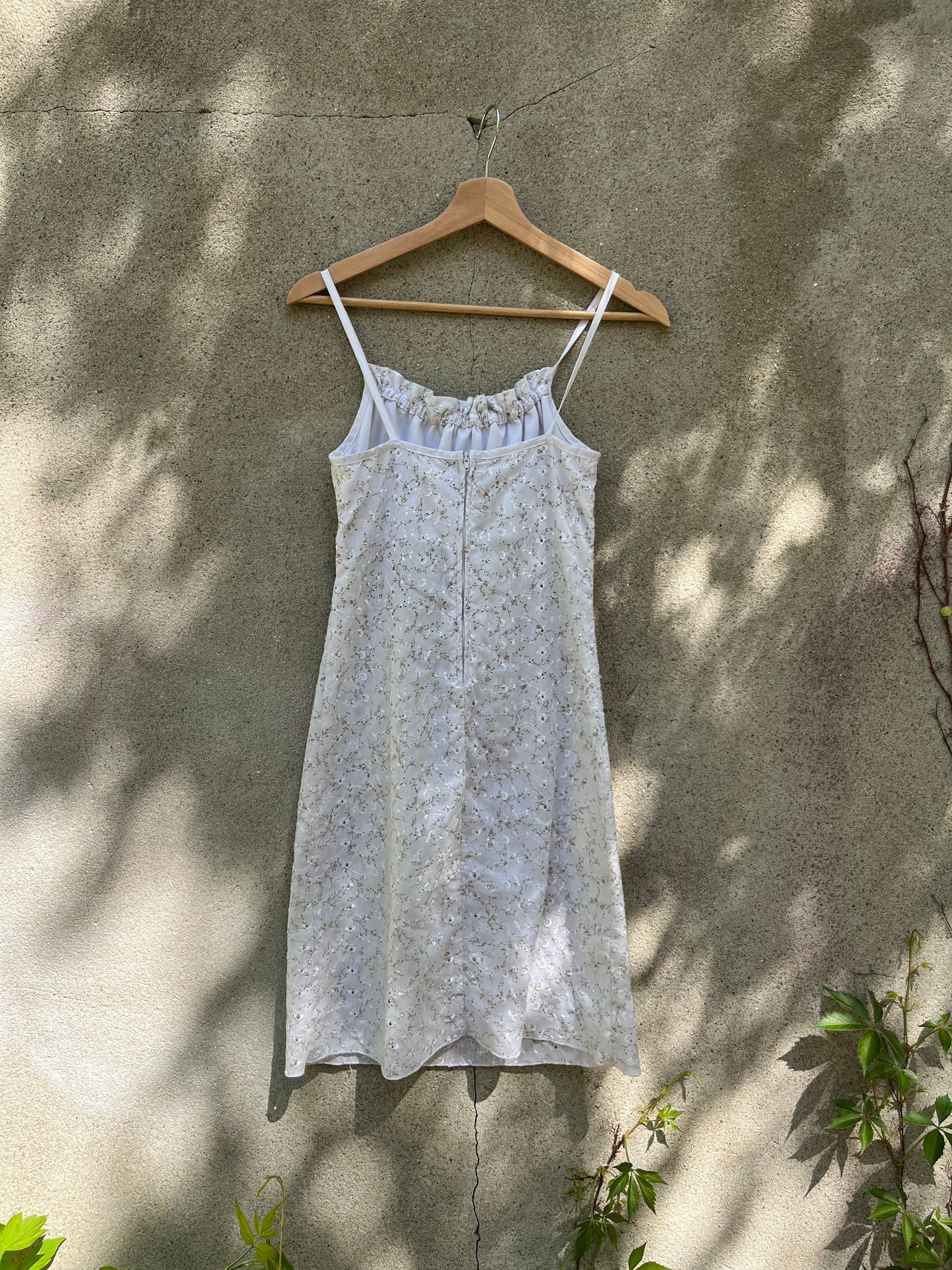 Vintage Floral Summer Dress (S)