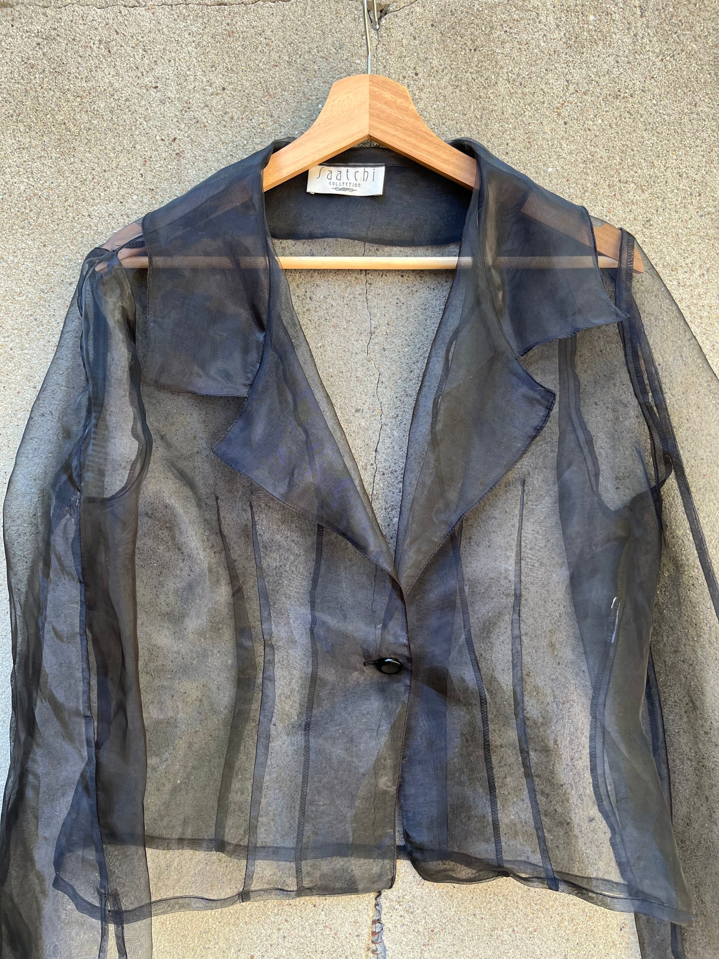 Vintage Organza Blouse (M)